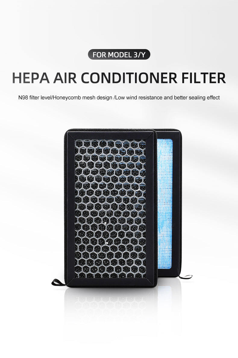 Cabin Air Filter for Tesla Model 3/Y With Activated Carbon, HEPA Air Intake Filter Accessories Replacement manufacture