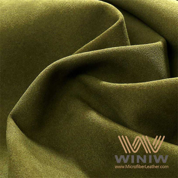 Microfiber suede upholstery fabric is resistant to stains and can often be cleaned with a simple wipe down.