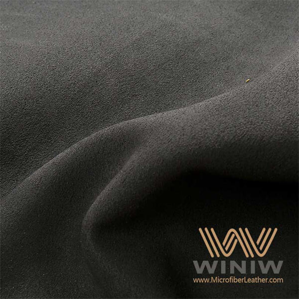 Black Ultrasuede Fabric for Upholstery Projects