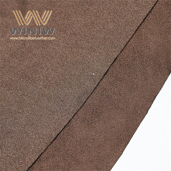 Transform your home with the rich texture of brown microsuede fabric