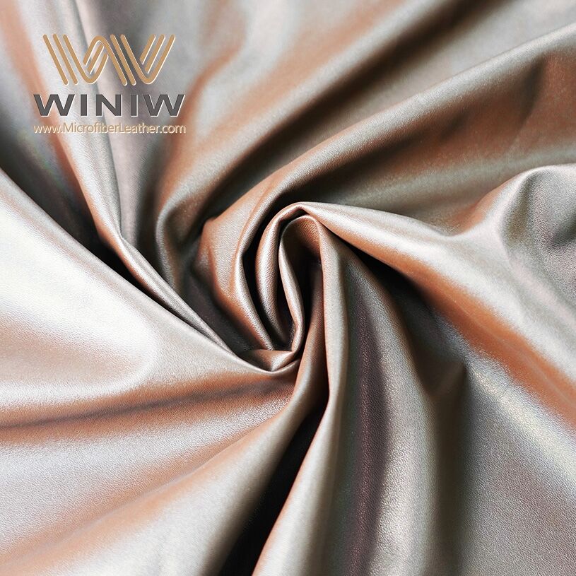 0.8mm Environmentally Friendly Making Clothes Pu Microfiber Leather Material supplier