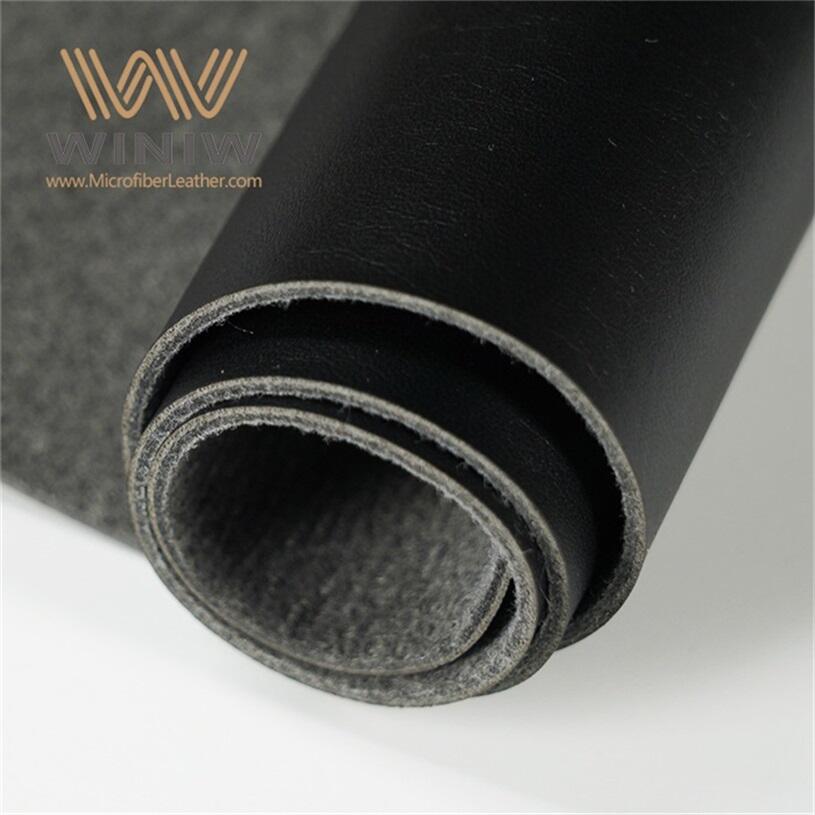 1mm Soild Color Pu Leather Fabric For Making Garment Label factory