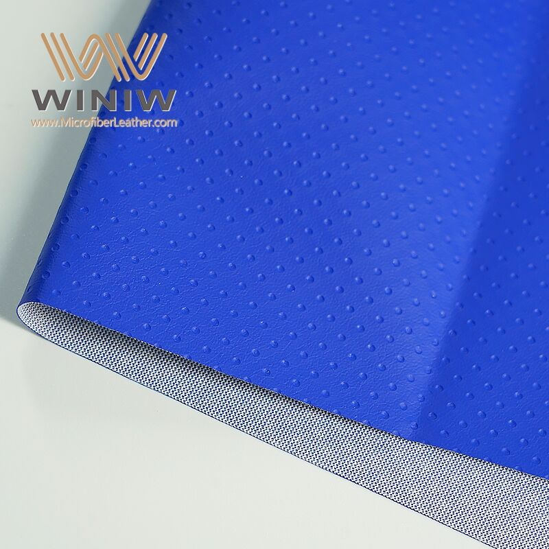 1.2mm Breathability Football Pu Microfiber Leather Fabric Material manufacture