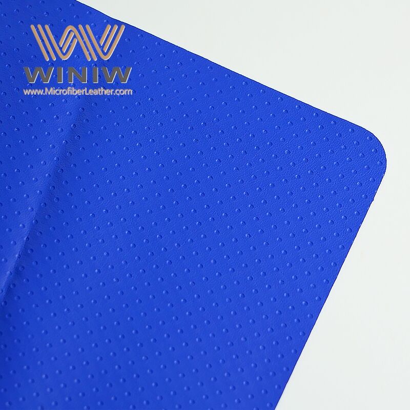 1.2mm Breathability Football Pu Microfiber Leather Fabric Material manufacture