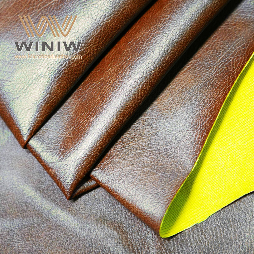 0.8mm Environmentally Friendly Making Clothes Pu Microfiber Leather Material factory