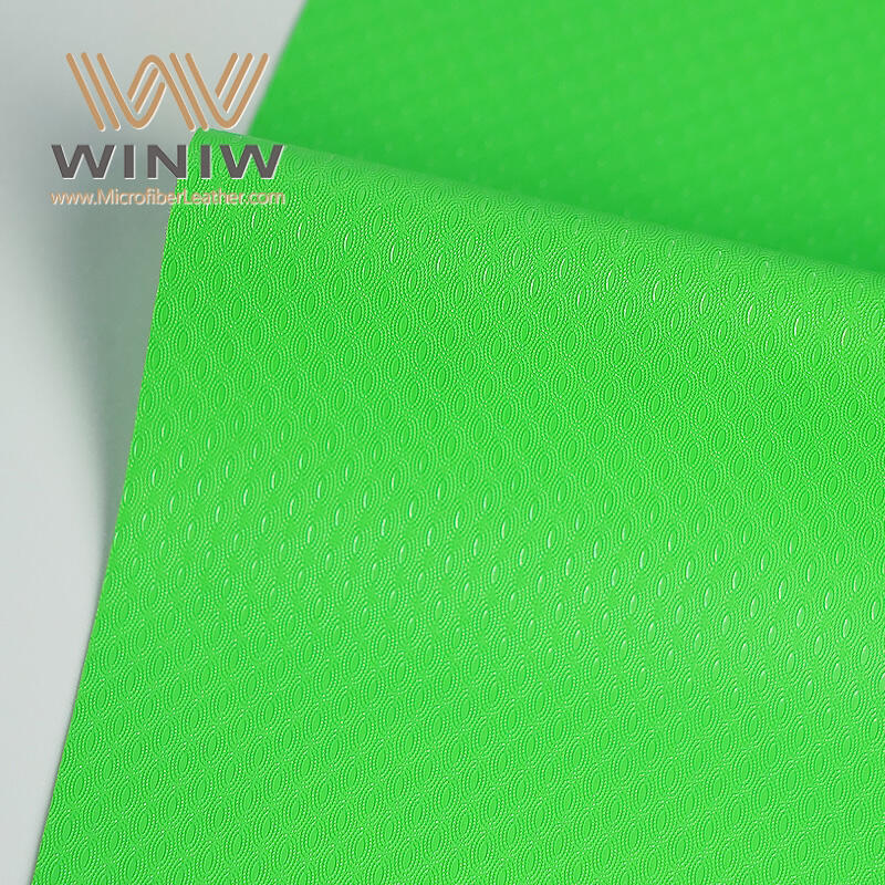 1.6mm Resistant To Fading Microfiber Synthetic Leather For Making Rugby manufacture