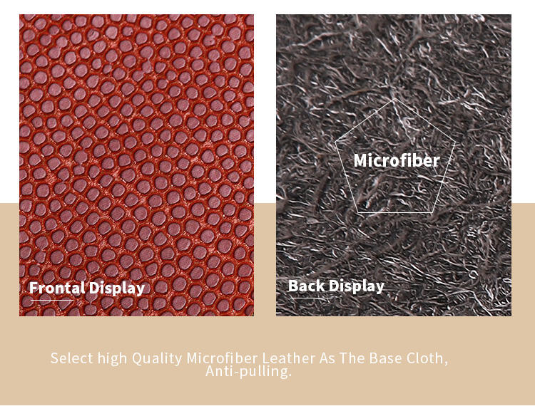 2mm Numerous Colors Polyurethane Microfiber Leather For Basketball details