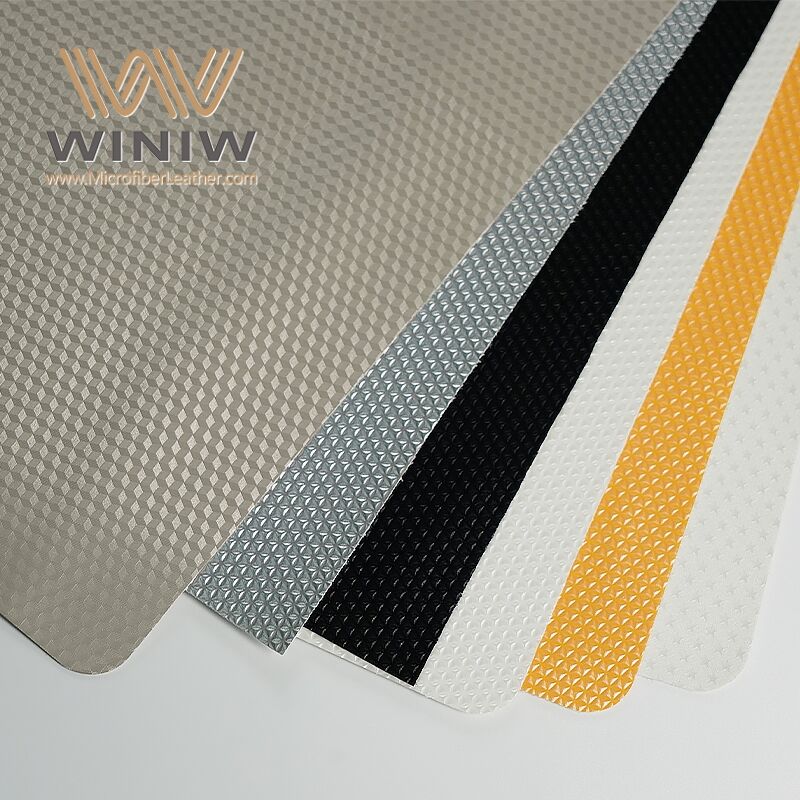 1.5mm Easy To Sew Making VolleyBall Faux Microfiber Leather Fabric supplier