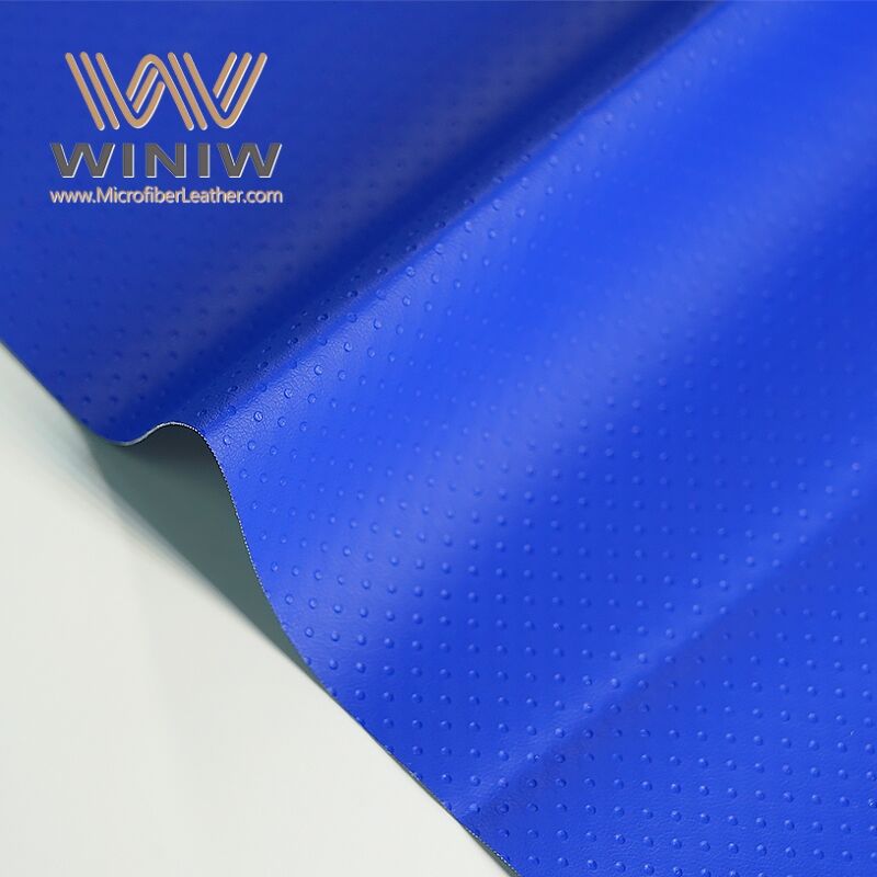 1.2mm Breathability Football Pu Microfiber Leather Fabric Material supplier