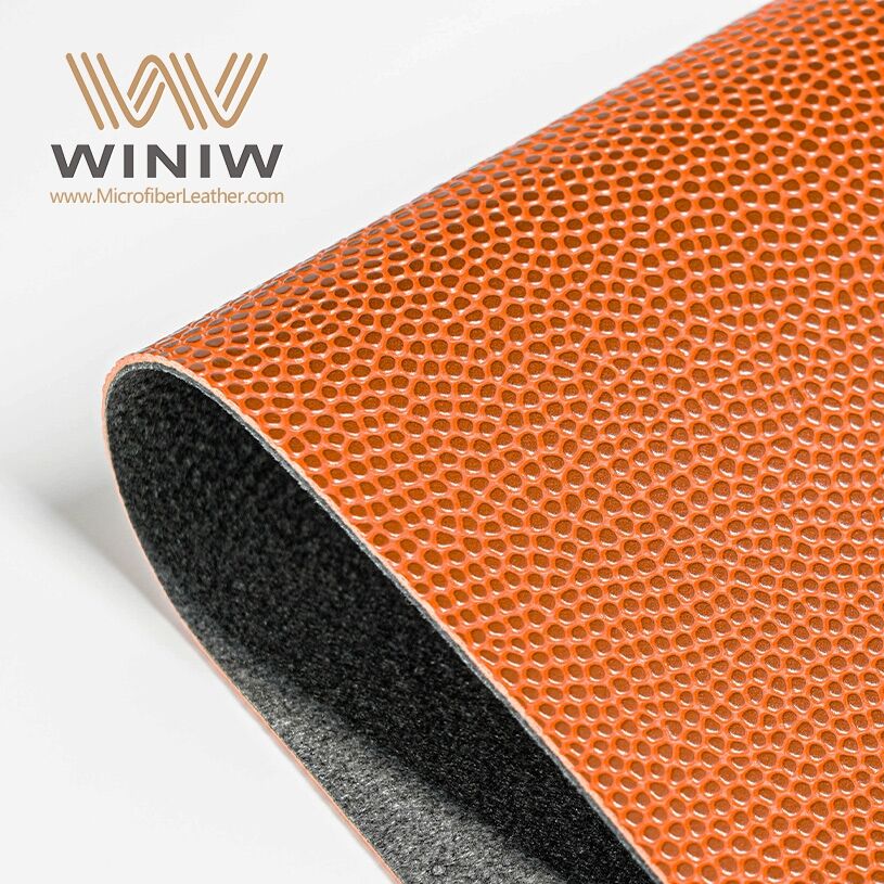 1.6mm Breathability Makibfg BasketBall Polyester Microfiber Synthetic Leather  details