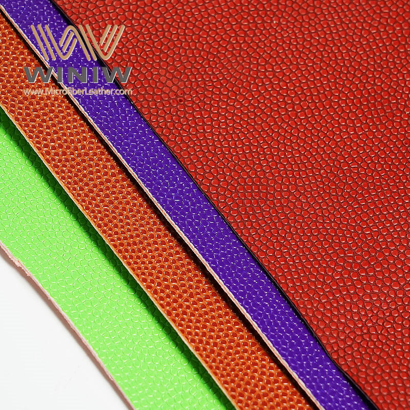 0.6mm Durability Making Rugby PU Faux Leather Material  factory