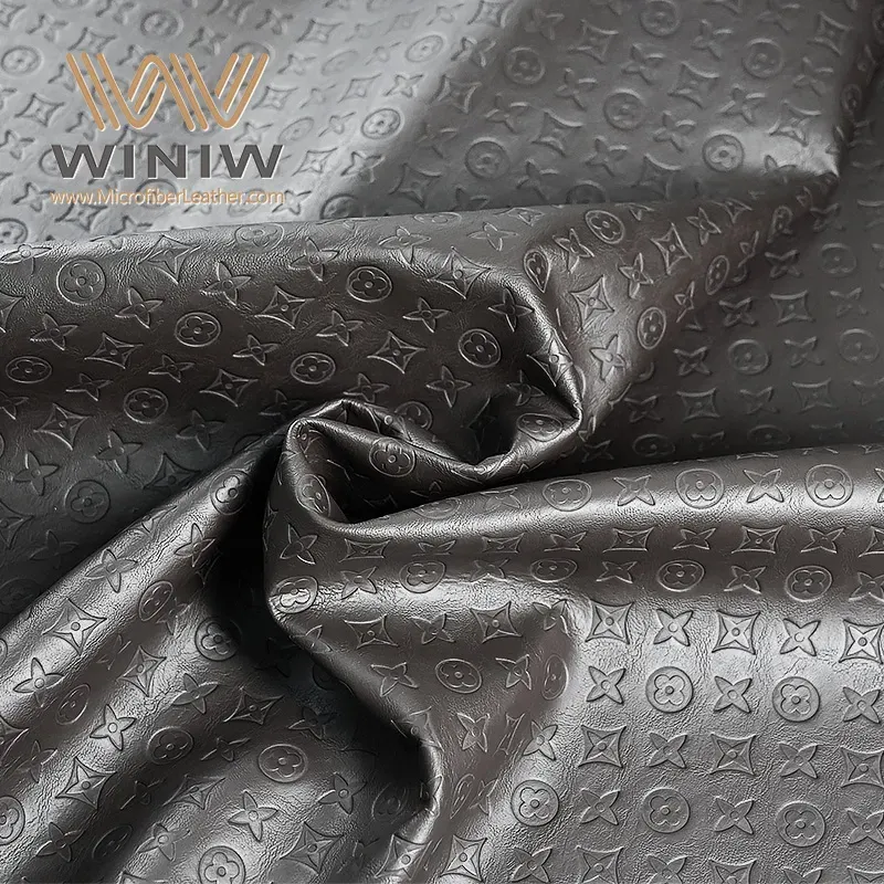 Anti Fouling Synthetic PU Leather Faux Material For Bags supplier