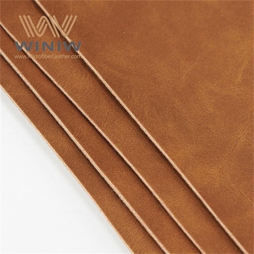 1.8mm Scratch-Resistant Making Jeans Label Microfiber PU Leather supplier