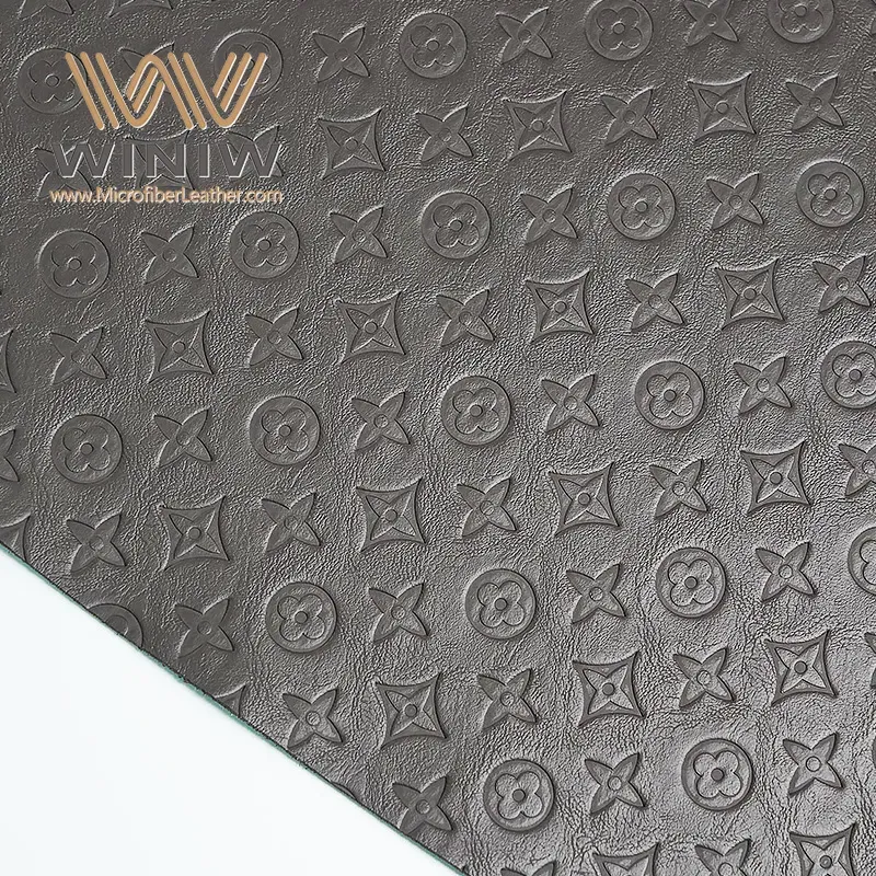 Glitter Artificial Fabric PU Synthetic Leather For Bags details