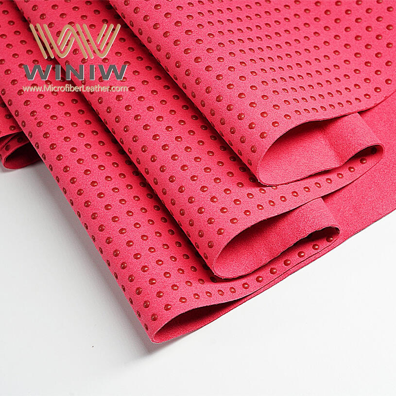 0.6mm Faux Microsuede Leather Material For Riding Gloves manufacture