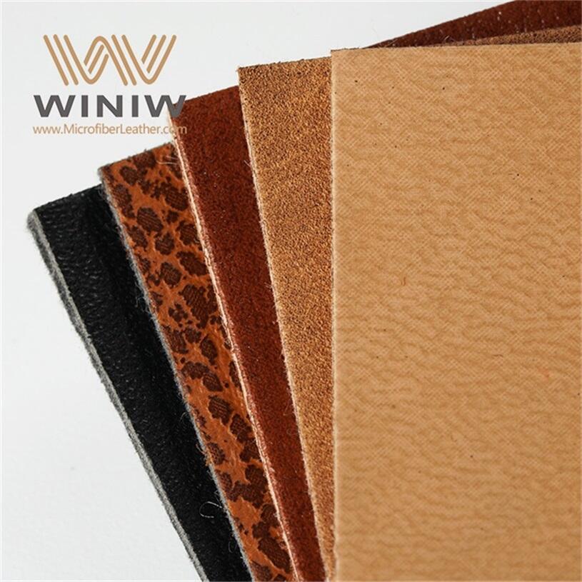 2.mm Strong Durability Custom Logo Label Microfiber Pu Synthetic Leather manufacture