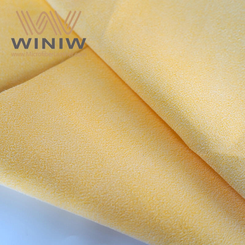 Eco-friendly PU Microfiber Leather Chamois Cloth For Automobile