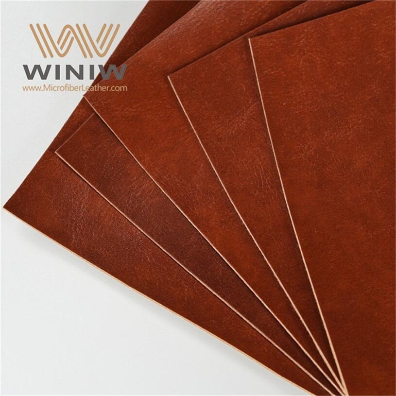 0.8mm High Tear Strength Faux Microfiber Leather For Trade Mark factory