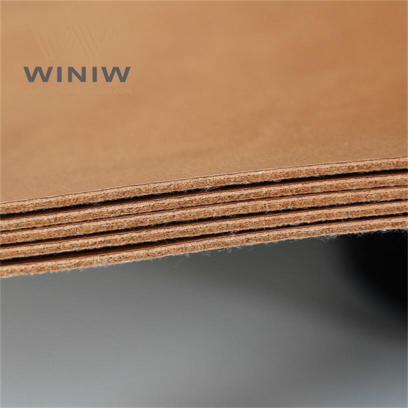 1.2mm High Tear Strength Emboss Leather For Logo Label manufacture