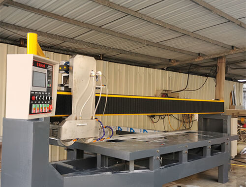 BT3200 2-axis three blades bridge cutting machine