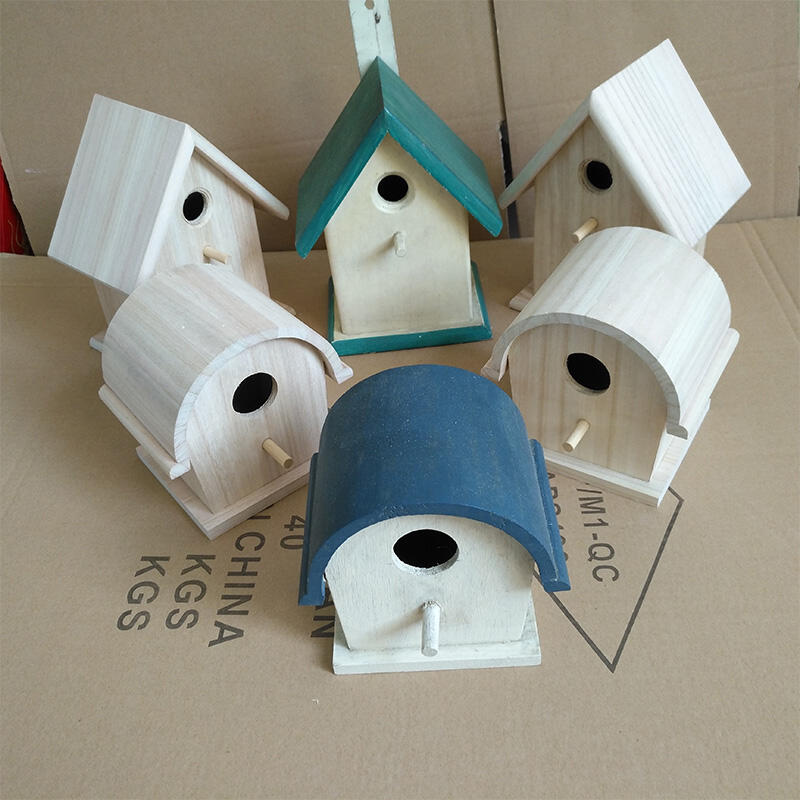oudside 屋内 DIY 木製鳥の家、鳥の餌の残りの装飾用