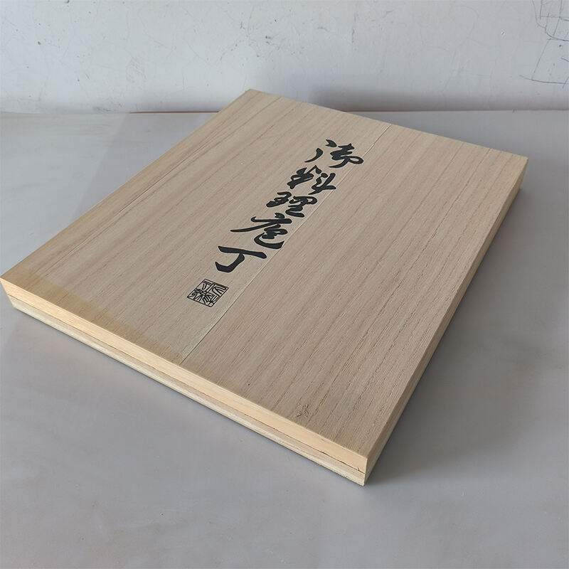 Упаковка из деревянной коробки павловнии для японского рынка лапши