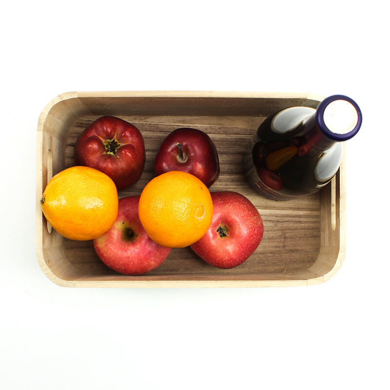 colț rotund cutie de fructe din lemn pentru depozitare vin instrument cadou jucărie angro