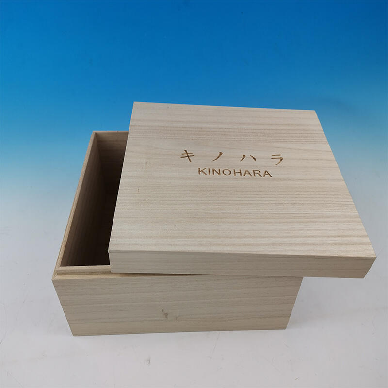 일본 시장을 위한 선물 포장 나무 오동나무 상자를 사용자 정의