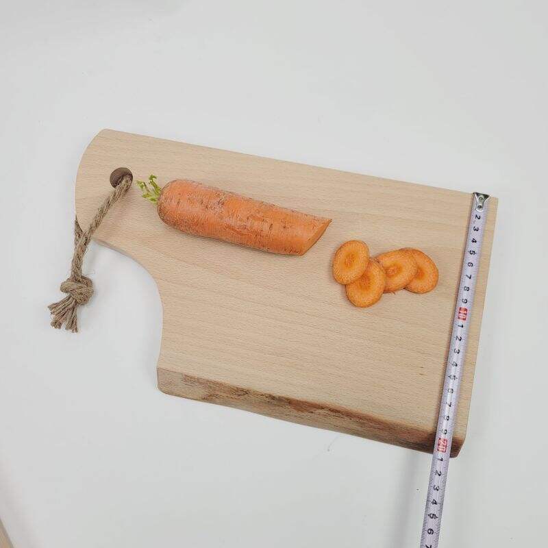 Tabla de cortar de madera de modelado creativo colgante para pastel de queso, frutas y verduras