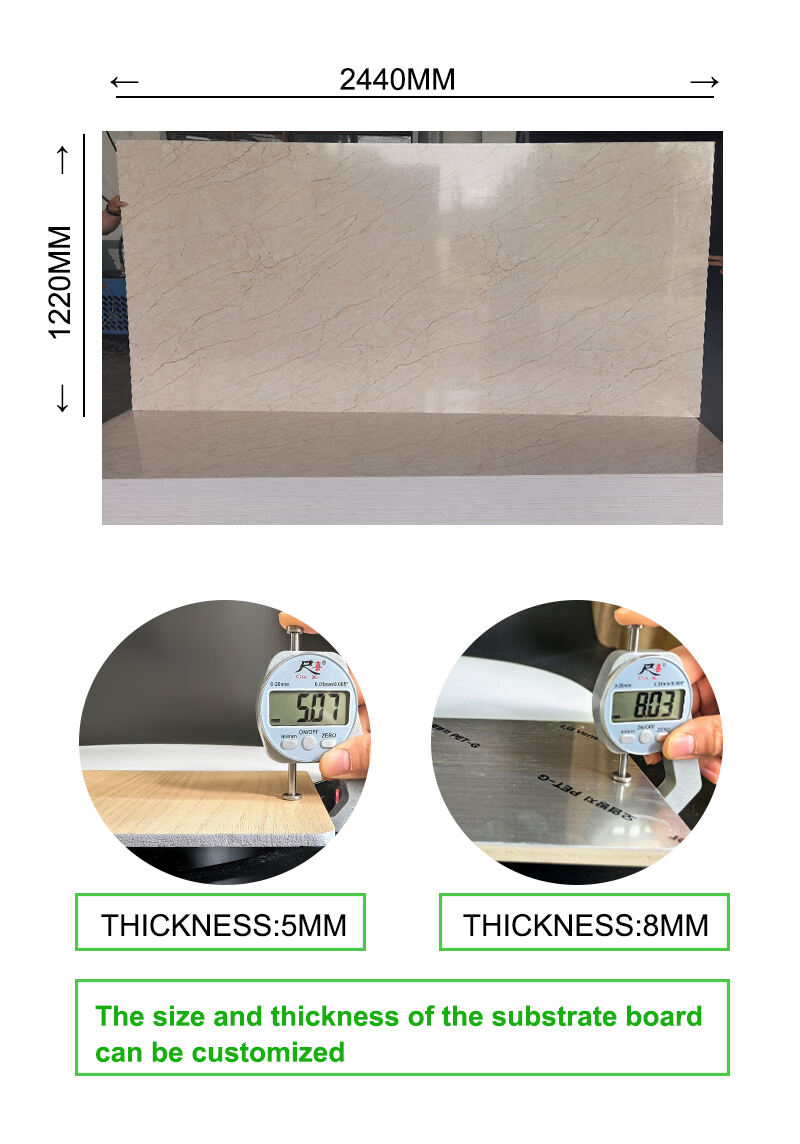 1220x2440/2800mm Pvc Wall Panel 5mm & 8mm Thickness Carbon crystal sheet wood wall panel details