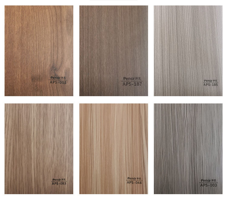 wood veneer hot stamping pvc board 5mm 8mm 18mm factory