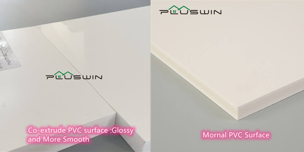 High Glossy White Color 17mm 18mm PVC Co-Extruded Board From China Manufacture details