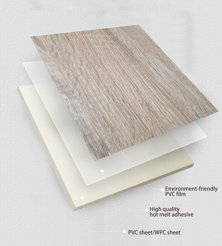 wood veneer hot stamping pvc board 5mm 8mm 18mm supplier