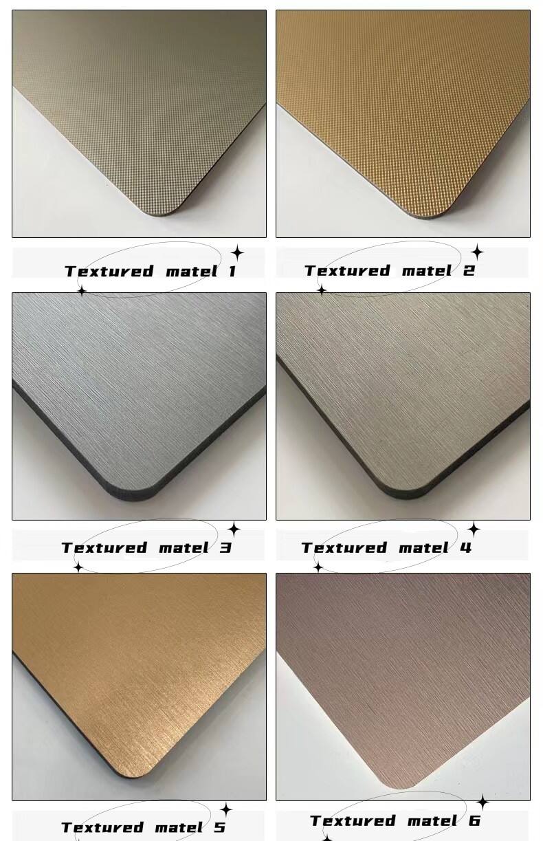 Wood and Plastic Composite Wall Panel Luxury Metal Wall Sheet details