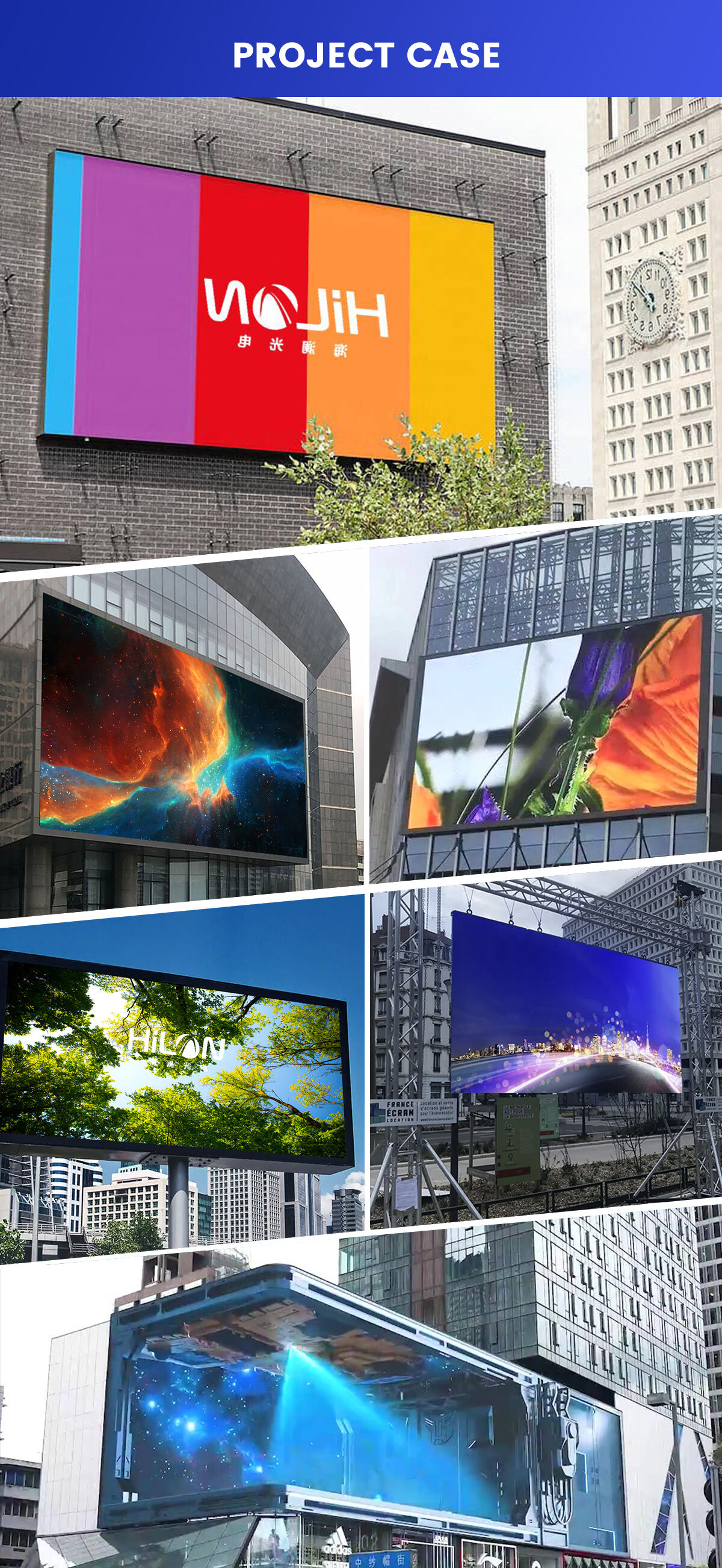 Hilan Big 3d Led Advertising Mall Screen Outdoor Led Screen Display 3d Outside Building Commercial Digital Billboard factory