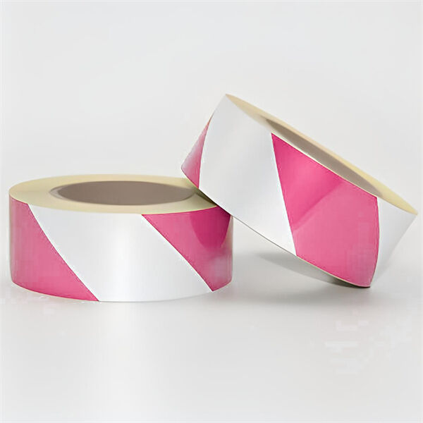 استخدام شريط التحذير الوردي