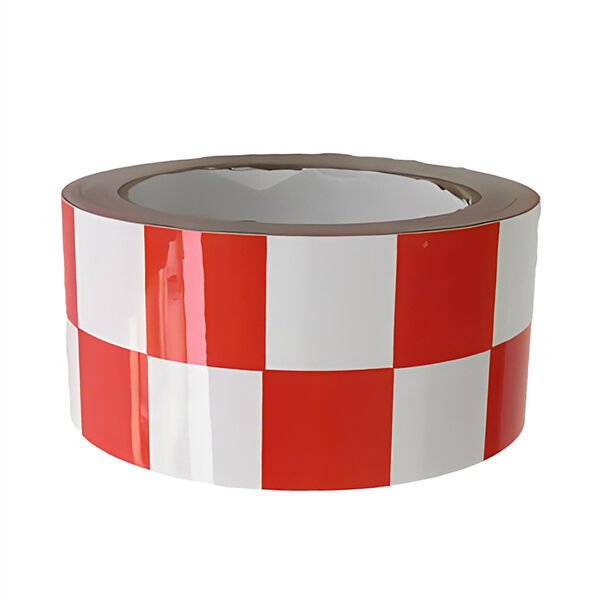 Caution Tape Red and White Lines Illustration