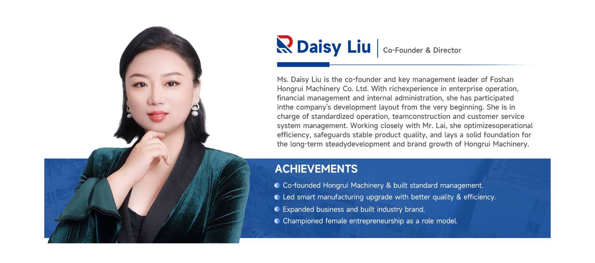 Co-Founder Daisy Liu profile