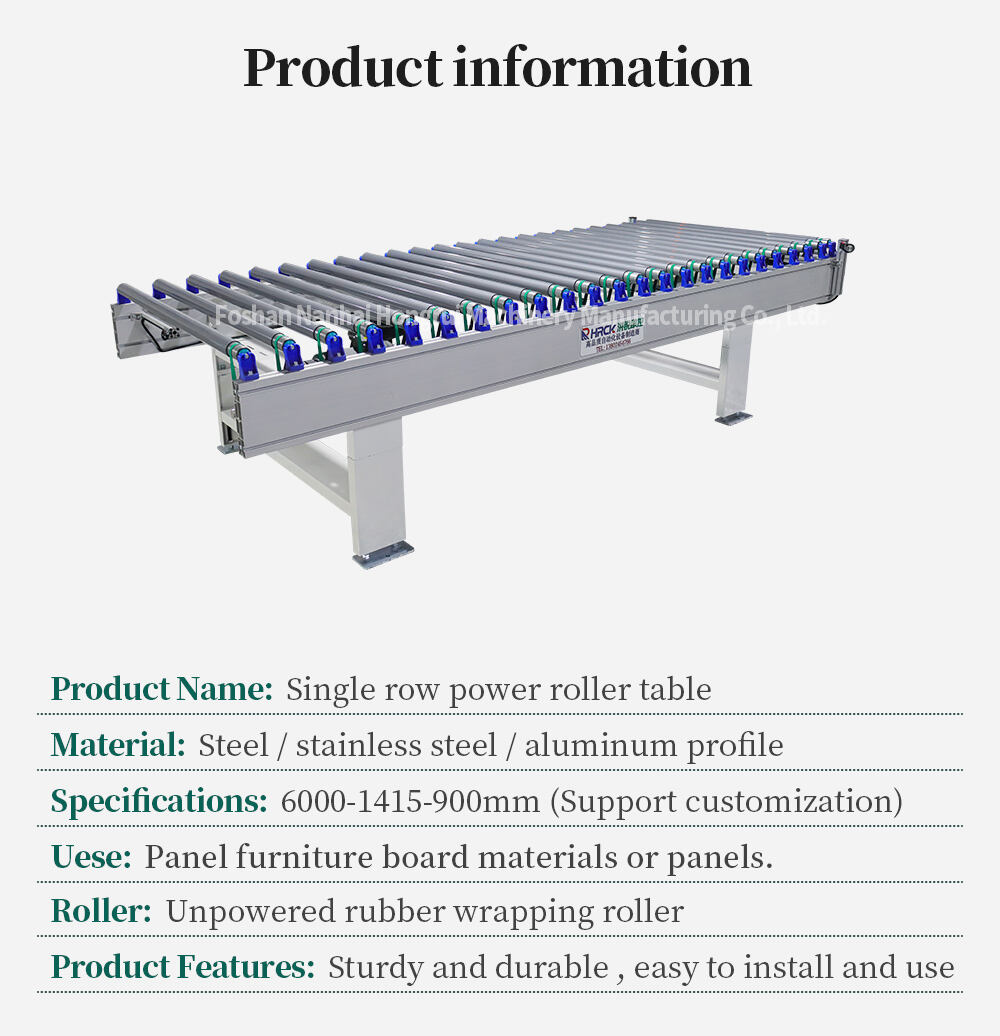 Hongrui Automation equipment-Powered Roller Conveyor for Panel manufacture