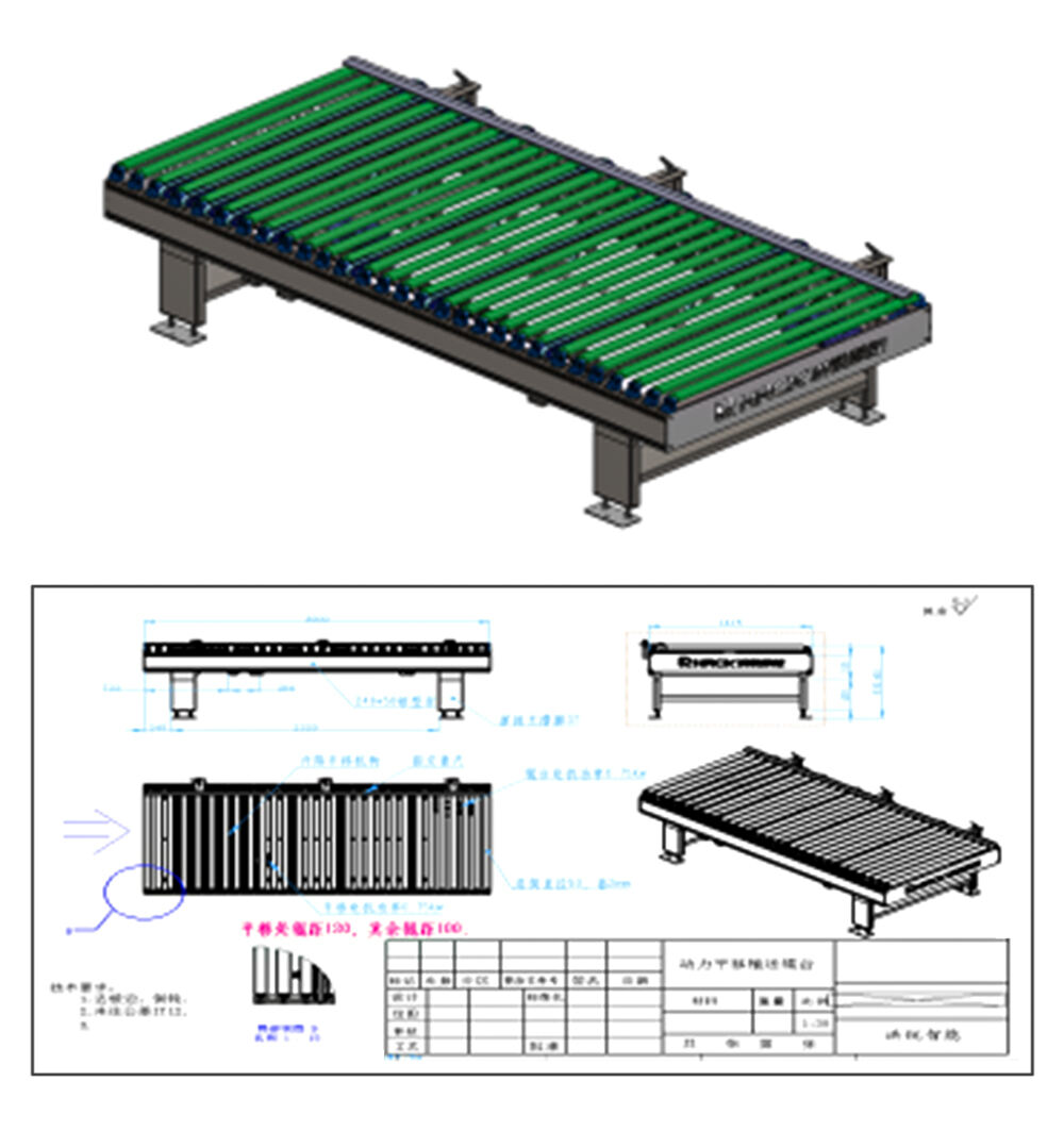 Hongrui has a reasonable price and can customize the power drum conveyor, translation machine, and drum conveyor details