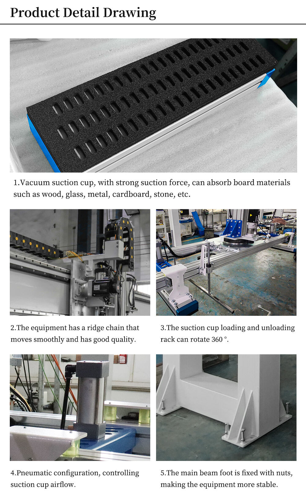 Hongrui Two-position Gantry Loading and Unloading Machine for Woodworking Industry OEM manufacture