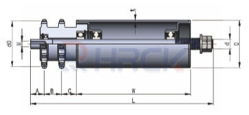 Hongrui Heavy Duty Conveyor Roller Manufacturers Gravity Steel Nylon Roller manufacture