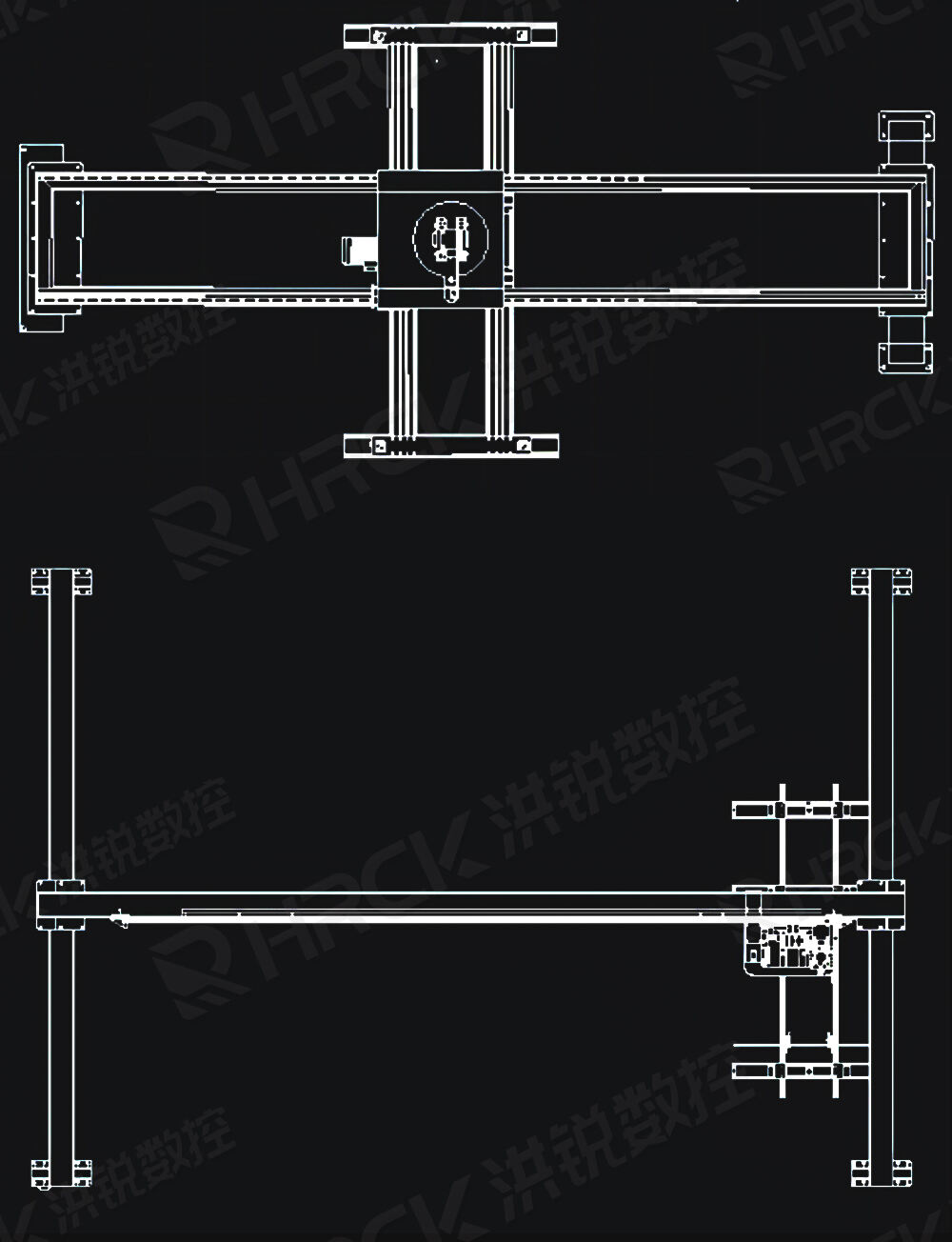 Hongrui Two-position Gantry Loading and Unloading Machine for Woodworking Industry OEM manufacture