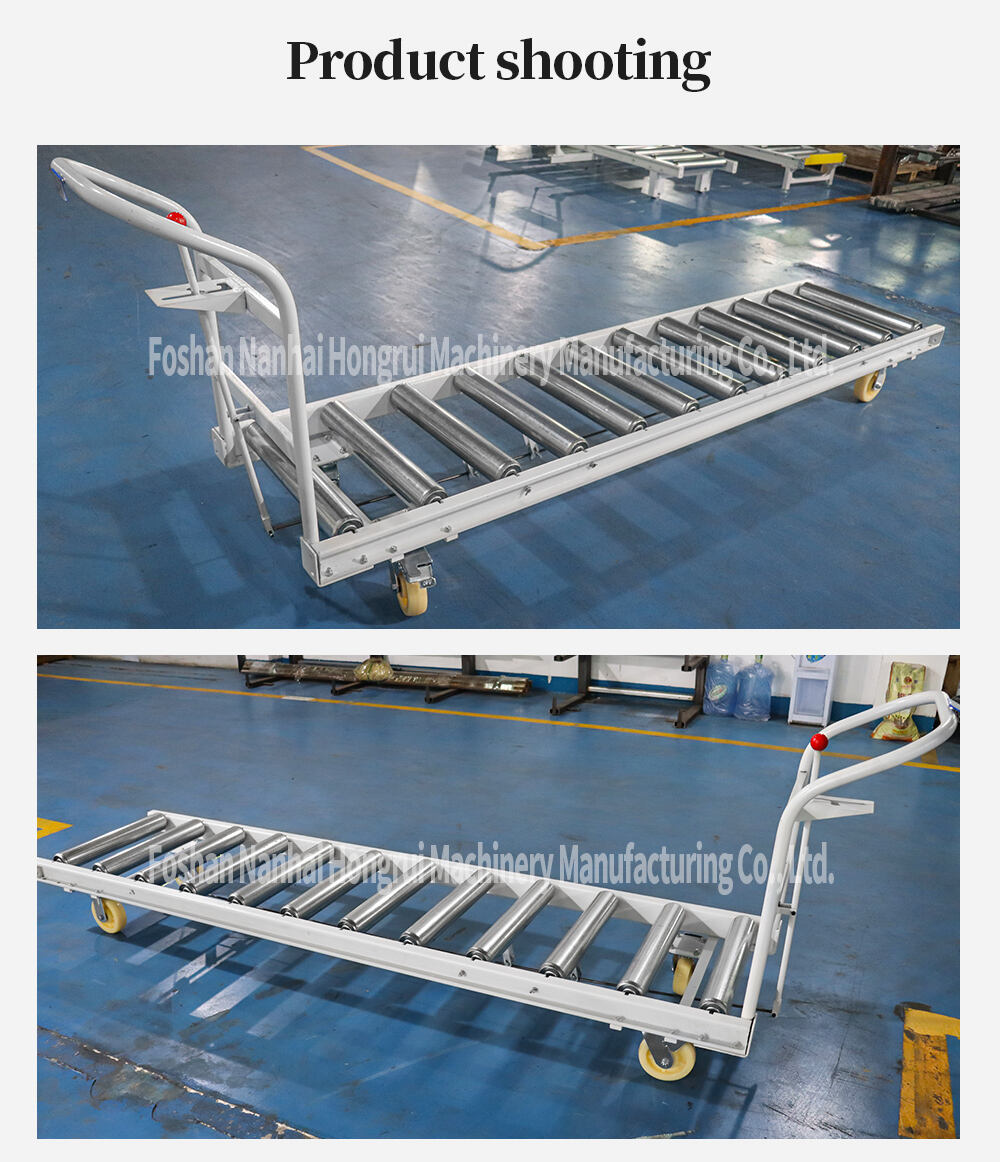 Hongrui Rail Moving Tool Furniture Trolley Roller Moving Trolley In Workshop supplier