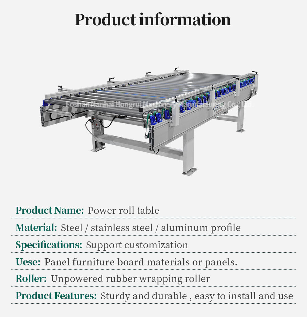 Hongrui トランスレーションシリーズ パネル用トランスレーション装置付き電動ローラーコンベア - 2030mm 製造