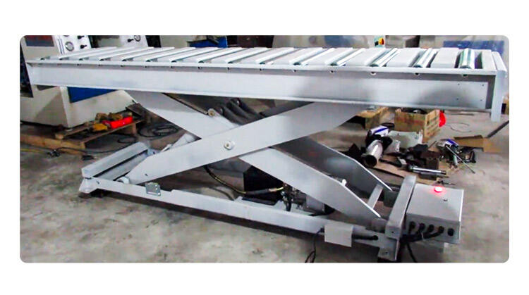 Hongrui Custom Fixed Scissor Hydraulic Lift Electric Roller Type Work Lift Table With Scissors supplier