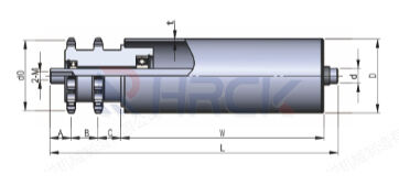 Hongrui Heavy Duty Gravity Forging Steel Conveyor Roller Stainless Steel Conveyor Roller supplier