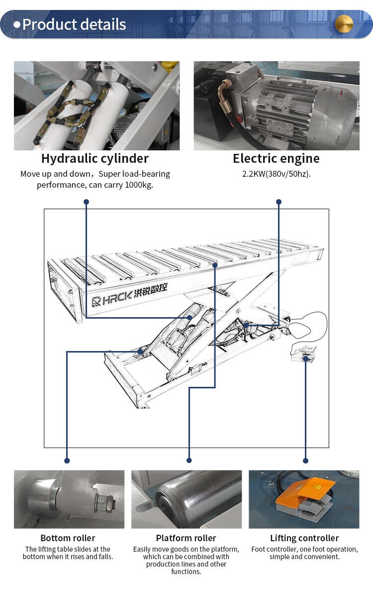 Hongrui Lifting Platform Portable Mini Lifter Hydraulic Electric Lift Table Work Platform Scissor Lifter supplier