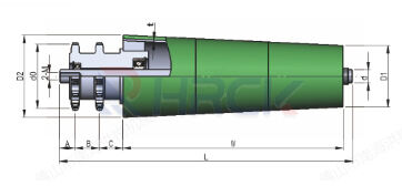 Hongrui Heavy Duty Conveyor Roller Manufacturers Gravity Steel Nylon Roller supplier