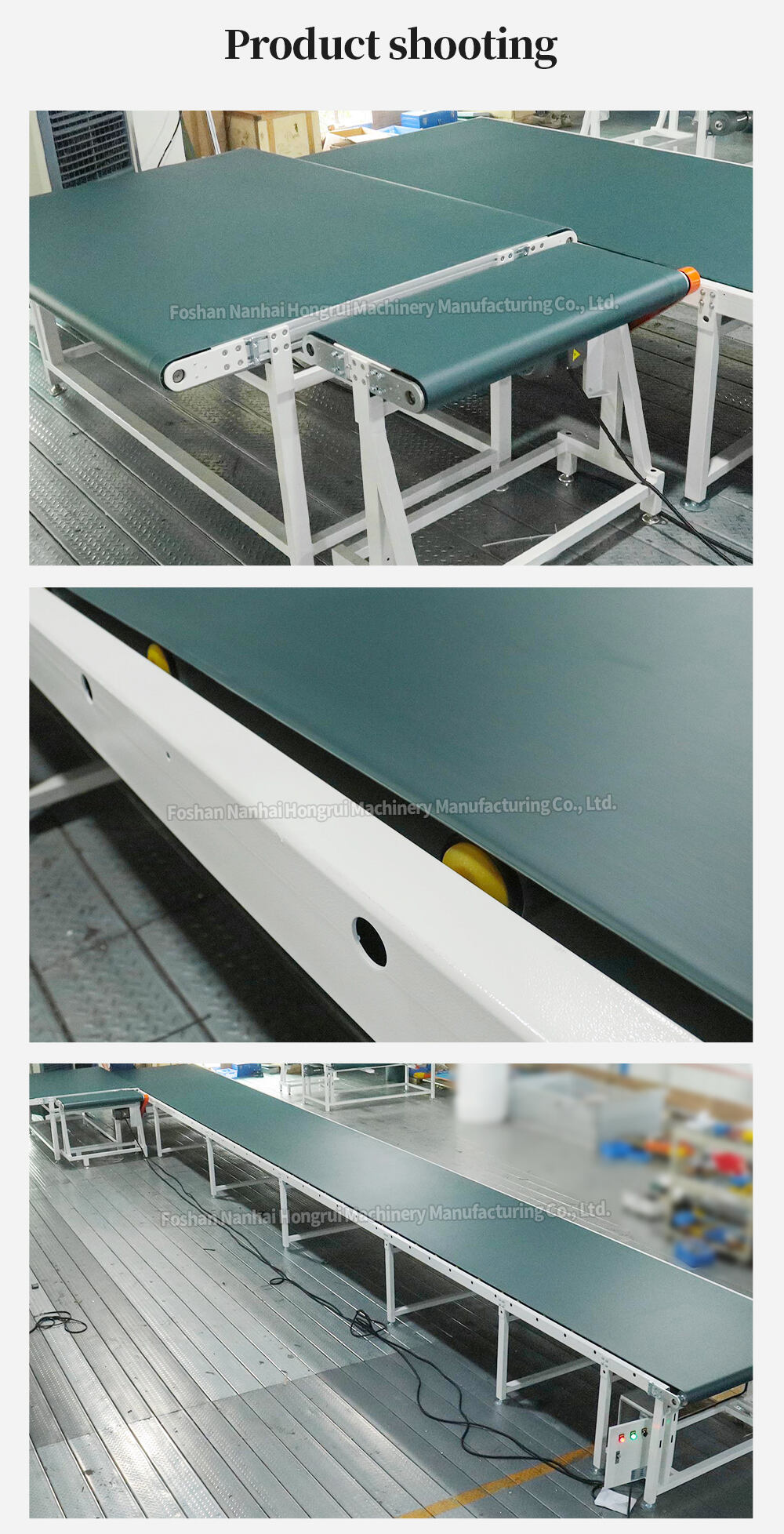 HONGRUI Brand Woodworking Machinery Belt and Roller Return conveyor for edgebander automated edge processing factory